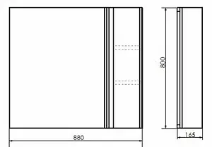Шкаф-зеркало Comforty Эдинбург 90 бетон светлый 00004147981CF, 2