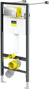 Инсталляция для подвесного унитаза Set 3 в 1 Viega Prevista Dry 8524.12 792848 с кнопкой хром глянцевый, 1