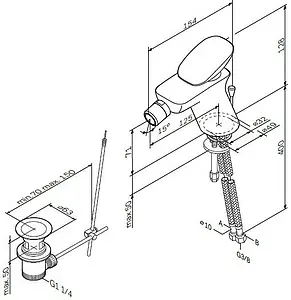 Смеситель для биде Am.Pm Spirit 2.0 хром F70A83100, 2