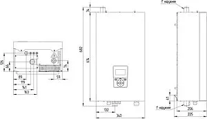 Котел электрический одноконтурный 9кВт Zota SOLID-X 9 SS3468421009, 2