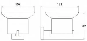 Мыльница IDDIS Corot хром L202 Мыльница IDDIS Corot хром L202, 2