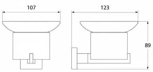 Мыльница IDDIS Corot хром L202