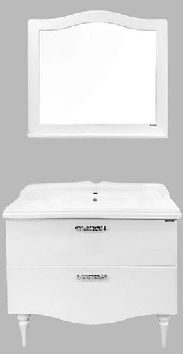 Тумба-умывальник напольная Comforty Монако 100 белый 00004136346CF Тумба-умывальник напольная Comforty Монако 100 белый 00004136346CF