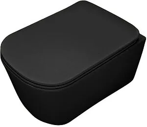 Унитаз подвесной безободковый Kerasan Tribeca черный матовый 511431 Унитаз подвесной безободковый Kerasan Tribeca черный матовый 511431, 1