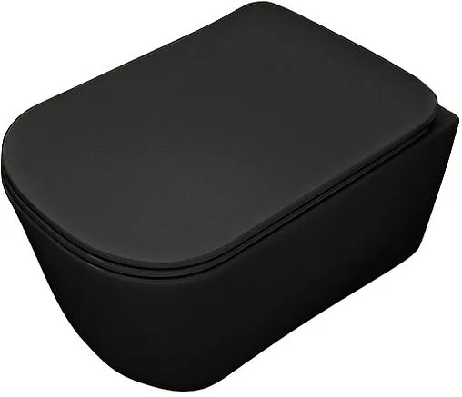 Унитаз подвесной безободковый Kerasan Tribeca черный матовый 511431