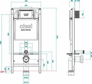 Комплект креплений для установки инсталляции в угол CTESI BK0200240/2 Комплект креплений для установки инсталляции в угол CTESI BK0200240/2, 3