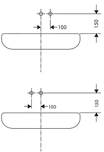 Смеситель для раковины из стены Hansgrohe Talis E шлифованная бронза 71734140 Смеситель для раковины из стены Hansgrohe Talis E шлифованная бронза 71734140, 3