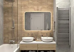 Зеркало с подсветкой Continent Burzhe Led 100x70 с бесконтактным сенсором белый ЗЛП398, 5