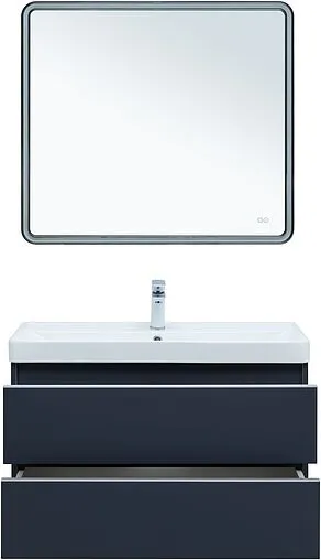 Тумба под умывальник подвесная Aquanet Вега 90 маренго 00329592