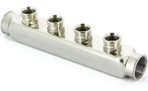 Коллектор распределительный проходной 4 отвода 1&quot;в/в x ¾&quot;ек Uni-fitt 430I4304, 1