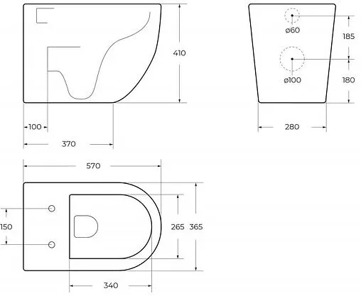 Унитаз приставной безободковый BelBagno Sfera-R белый BB2141CBR/SC Унитаз приставной безободковый BelBagno Sfera-R белый BB2141CBR/SC