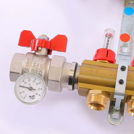 Группа коллекторная с расходомерами 12 отводов 1"в/в x ¾"ек Tiemme 3870018
