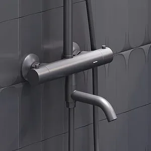 Душевая система с термостатом для ванны Damixa Jupiter чёрный матовый 977810300 Душевая система с термостатом для ванны Damixa Jupiter чёрный матовый 977810300, 5