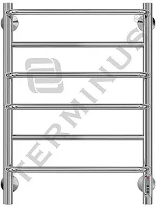 Полотенцесушитель электрический лесенка Terminus Евромикс П6 650х482 полированная сталь 4660059580173, 1