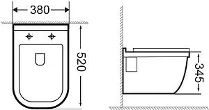 Унитаз подвесной безободковый Aquanet Glide Rimless белый Glide-W Унитаз подвесной безободковый Aquanet Glide Rimless белый Glide-W, 2
