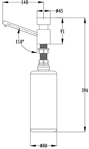 Дозатор Ewigstein 0034 бежевый Дозатор Ewigstein 0034 бежевый
