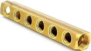 Коллектор распределительный проходной 6 отводов ¾&quot;в/в x ½&quot;в Tiemme 1970042, 4