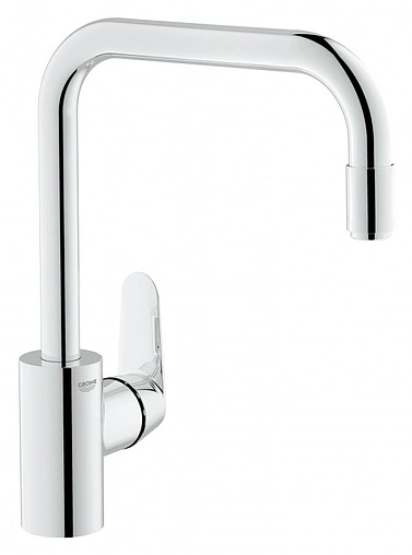 Смеситель для кухни с выдвижным изливом Grohe Eurodisc Cosmopolitan хром 31122002