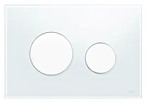 Клавиша смыва для унитаза TECEloop 9240650 кнопки/белый глянцевый, панель/стекло белый Клавиша смыва для унитаза TECEloop 9240650 кнопки/белый глянцевый, панель/стекло белый, 1