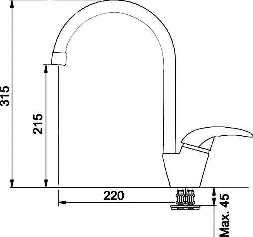 Смеситель для кухни Franke Platino шоколад 115.0289.894