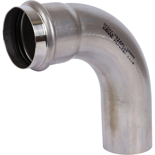 Уголок пресс однорастубный 54мм угол 90° Sanha NiroSan 9001A 69001A54