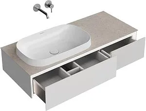 Тумба-умывальник подвесная Kerama Marazzi Magica 120 утренний серый матовый MA.120.2\MGR.M+MA.wbi.65+, 4