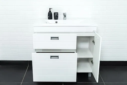 Тумба под умывальник напольный Домино Elen 90 белый DC5005T