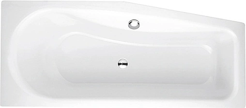 Ванна стальная Bette Luna 170х75 R anti-slip+easy-clean белый 2750-000 PLUS AR