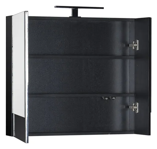 Шкаф-зеркало Aquanet Нота 75 чёрный 169190