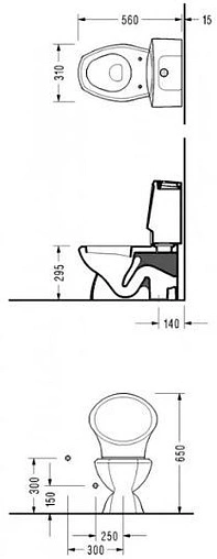 Унитаз-компакт детский Serel For children белый 8702DOGR