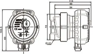 Насос циркуляционный для ГВС Valtec VRS.121EM.15.0 Насос циркуляционный для ГВС Valtec VRS.121EM.15.0, 2