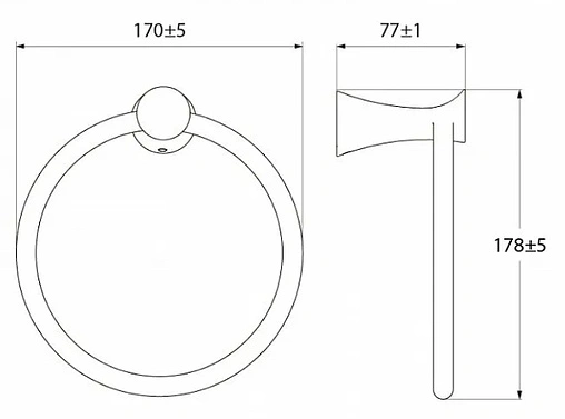 Полотенцедержатель IDDIS Vico хром VICSB00i51