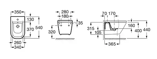 Биде подвесное Roca Gap белый 357476000