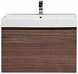 Тумба-умывальник подвесная Aquanet Нью-Йорк 85 орех 00203947+00198208