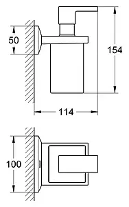Дозатор для жидкого мыла Grohe Allure Brilliant хром 40494000 Дозатор для жидкого мыла Grohe Allure Brilliant хром 40494000, 3