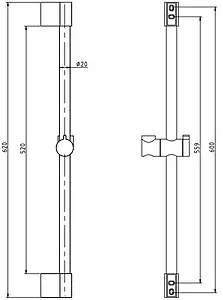 Душевая стойка Rav Slezak чёрный матовый SK0007CMAT Душевая стойка Rav Slezak чёрный матовый SK0007CMAT, 2