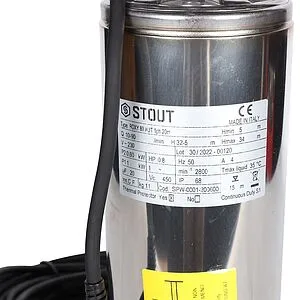 Насос колодезный центробежный 5" Stout SPW-0001-200600 Насос колодезный центробежный 5" Stout SPW-0001-200600, 5