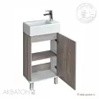 Тумба-умывальник напольная Aquaton Эмма 45 дуб наварра/белый 1A2216K1EAD80