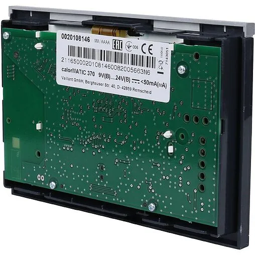 Комнатный терморегулятор Vaillant calorMATIC VRC 370 черный/серый 0020108146