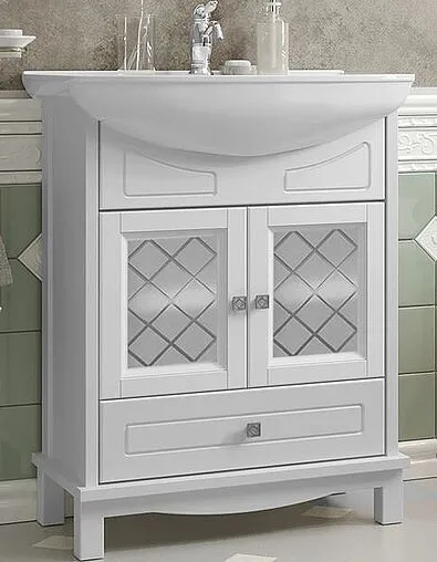 Тумба под умывальник напольный Opadiris Омега 65 белый матовый 00-00007358