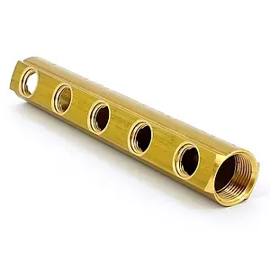 Коллектор распределительный проходной 5 отводов 1"в/в x ½"в Tiemme 1970001 Коллектор распределительный проходной 5 отводов 1"в/в x ½"в Tiemme 1970001, 2