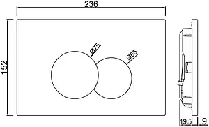 Клавиша смыва для унитаза Jaquar Opal JCP-ABR-152415 античная бронза Клавиша смыва для унитаза Jaquar Opal JCP-ABR-152415 античная бронза, 2