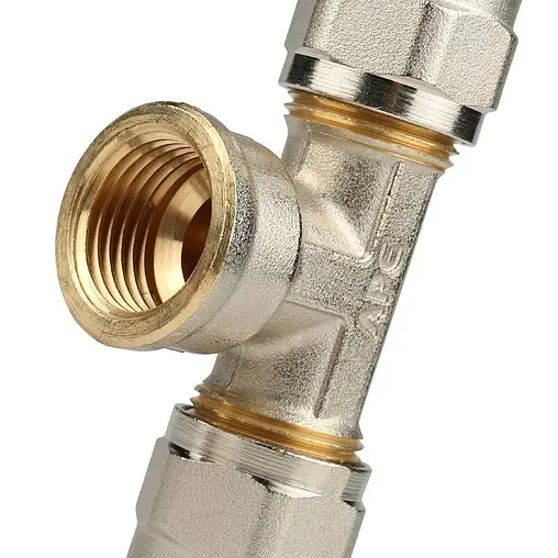 Тройник компрессионный переходной 16мм x ½"в x 16мм APE 732L 12x16