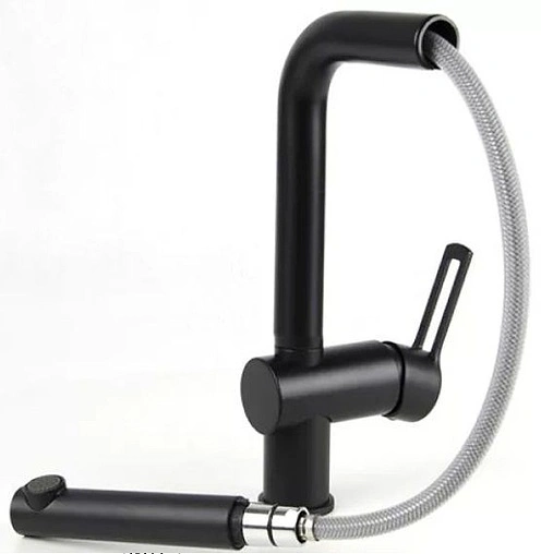 Смеситель для кухни с выдвижным изливом Paffoni Ringo хром RIN185CR