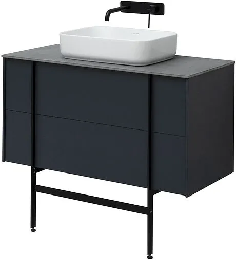 Тумба под умывальник подвесная Allen Brau Reality 100 антрацит 1.32007.AM