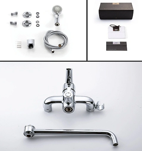 Смеситель для ванны с длинным изливом D&amp;K Rhein Valerius хром DA1363301