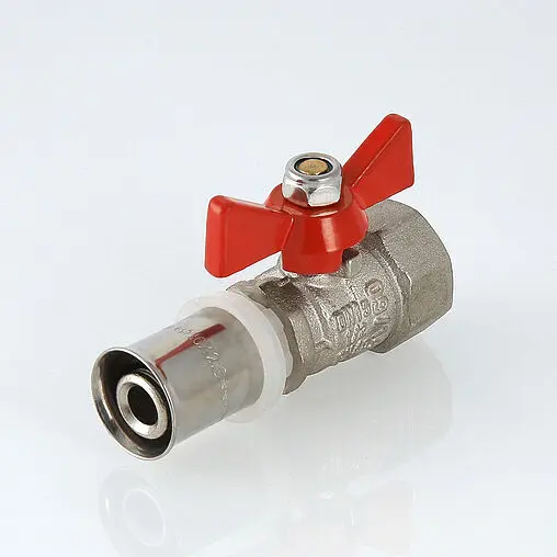 Кран шаровый с переходом на мп трубу 16мм x ½&quot;в Valtec VT.242.N.1604