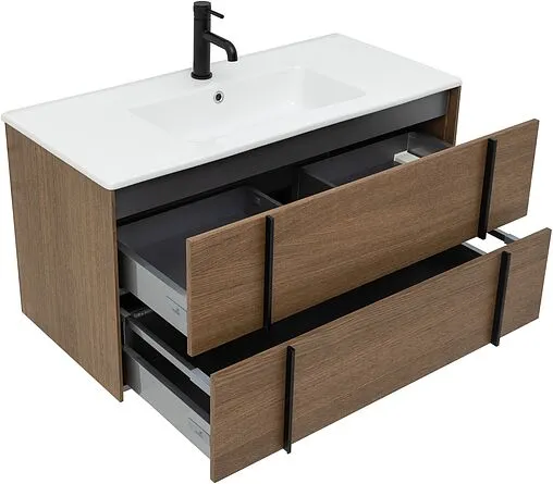 Тумба под умывальник подвесная Allen Brau Reality 100 дуб 1.32007.NO