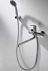 Смеситель для ванны с длинным изливом Bravat Fit хром F6135188CP-LB-RUS, 4