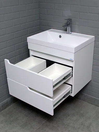 Тумба под умывальник подвесной Айсберг Веста 60 белый DV5914T